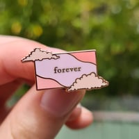 Image 1 of BTS Young Forever Cloud Cute Pink Enamel Pin