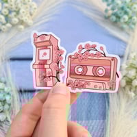 Image 2 of Retro Cherry Blossom Stickers | Nostalgic Decorative Decal Stationery Gift