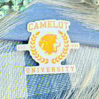 Image 2 of BBC Merlin Camelot University Sticker | Arthurian Legend Stationery Gift