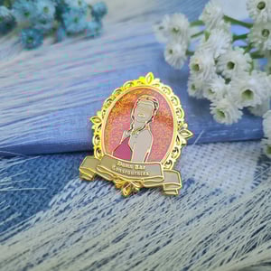 Image of Morgana Pendragon "Damn The Consequences" Enamel Pin BBC Merlin