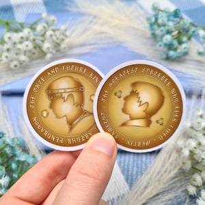 Image of BBC Merlin Two Sides of The Same Coin Sticker Pack