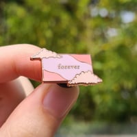 Image 3 of BTS Young Forever Cloud Cute Pink Enamel Pin