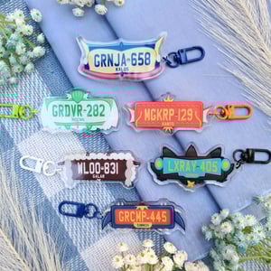 Image of Pokemon Number Plate Acrylic Keychain | Pokemon Gifts