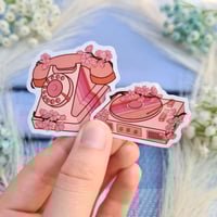 Image 4 of Retro Cherry Blossom Stickers | Nostalgic Decorative Decal Stationery Gift