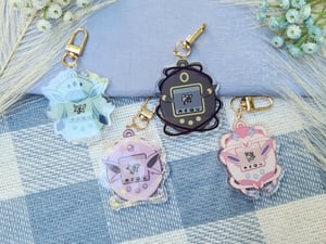 Image of Eeveelutions Tamagotchi Acrylic Keychain | Pokemon Gifts