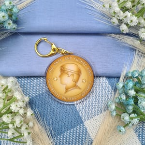 Image of BBC Merlin Two Sides of The Same Coin Acrylic Keychain Merthur