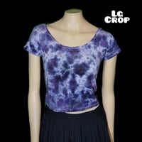 Large Purple Passion Scoop Neck Crop Tee