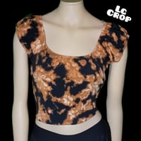 Large Flow Reverse Dyed Sweetheart Crop