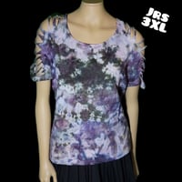 Juniors 3XL Lavender Fields Slash Sleeve Tee