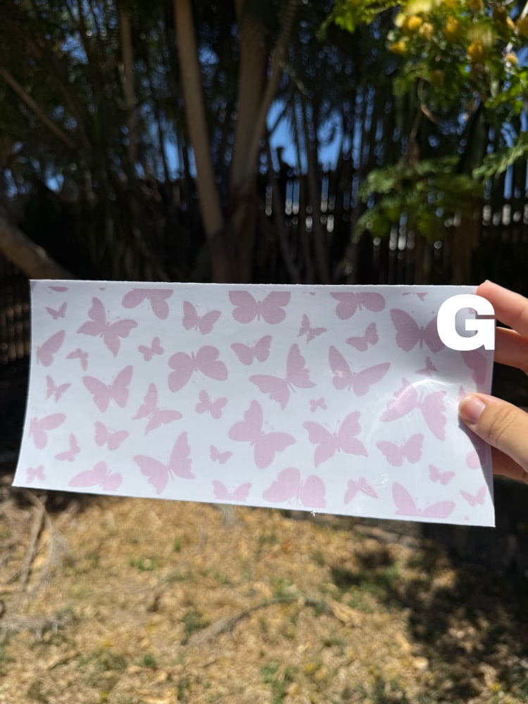 Image of Butterfly UV DTF Wrap