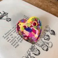 Image 1 of Heart Wooden Pin Badge