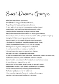 Image 3 of Personalised rhyme bereavement 