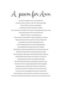 Image 4 of Personalised rhyme bereavement 