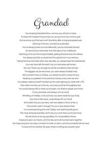 Image 2 of Personalised rhyme bereavement 