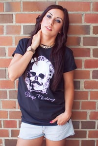 Women Boyfriend Logo Shirt Black