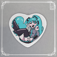 Image 2 of [VOCALOID] Hatsune Miku , Megurine  Luka, Kagamine Rin and Kagamine Len, Meiko - button