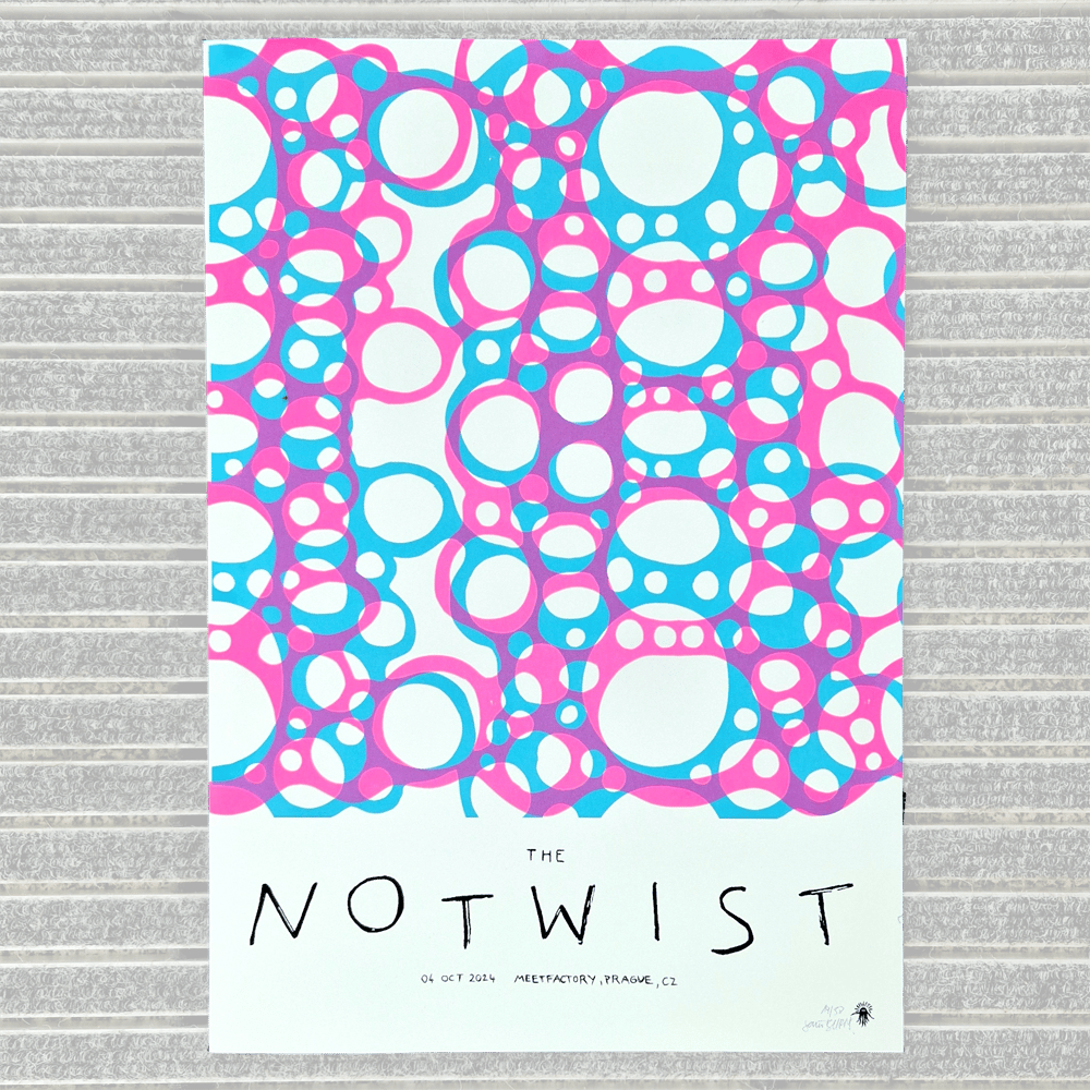 THE NOTWIST <br>PRAGUE 2024 <br>GIGPOSTER