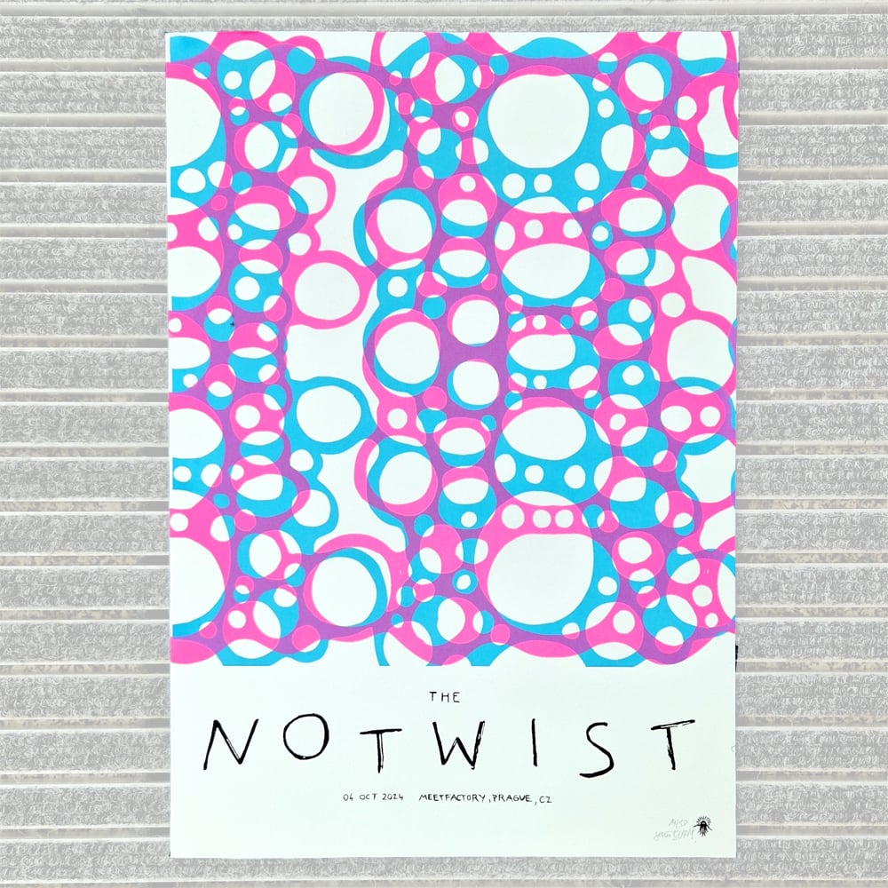 THE NOTWIST <br>PRAGUE 2024 <br>GIGPOSTER