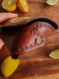 Image 4 of Leather Citrus Glasses Case