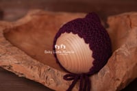 Image 5 of Elven bonnet hat mustard red claret eggplant