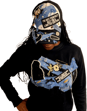 Image of Black Freestyle Hat & Sweatshirt Set