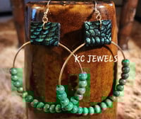 Green Bead Hoop
