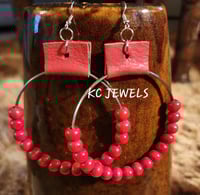 Red Bead Hoop