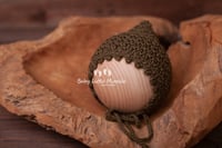 Image 2 of Elven bonnet hat khaki see light green green