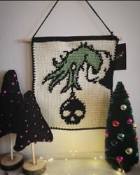 Grinch Ornament Tapestry