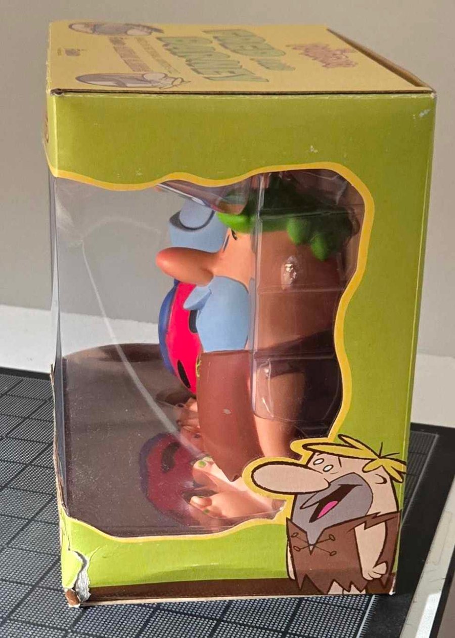 Image of FRED FLINTSTONE & BARNEY RUBBLE 2008 FUNKO SDCC VINYL FIGURES! DESIGNED BY PATRICK OWSLEY! RARE!!