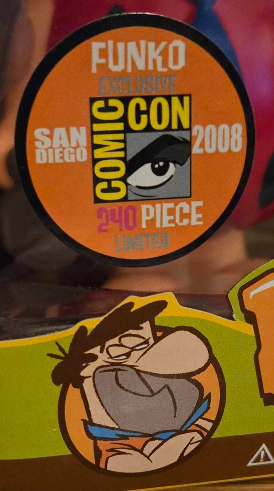 Image of FRED FLINTSTONE & BARNEY RUBBLE 2008 FUNKO SDCC VINYL FIGURES! DESIGNED BY PATRICK OWSLEY! RARE!!