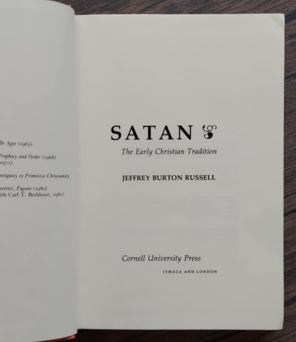 Satan: The Early Christian Tradition, by Jeffrey Burton Russell