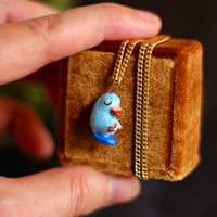 Image 2 of Blue Platypus Necklace