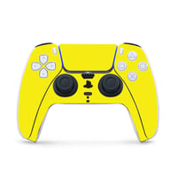 solid yellow ps5 controller skin