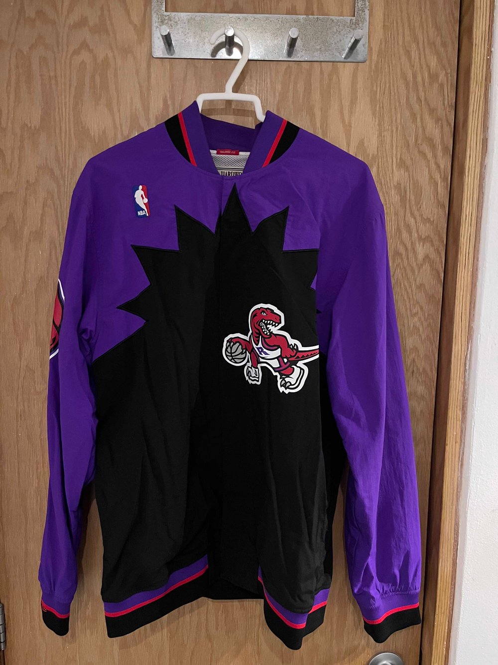 Chamarra Mitchell and Ness Toronto Raptors Warm Up