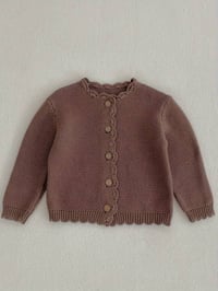 Image 1 of Sweater Cardigan Light Brown