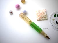 Image 1 of Nature series : green to baby pink : fountain pen 