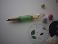 Image 5 of Nature series : green to baby pink : fountain pen 