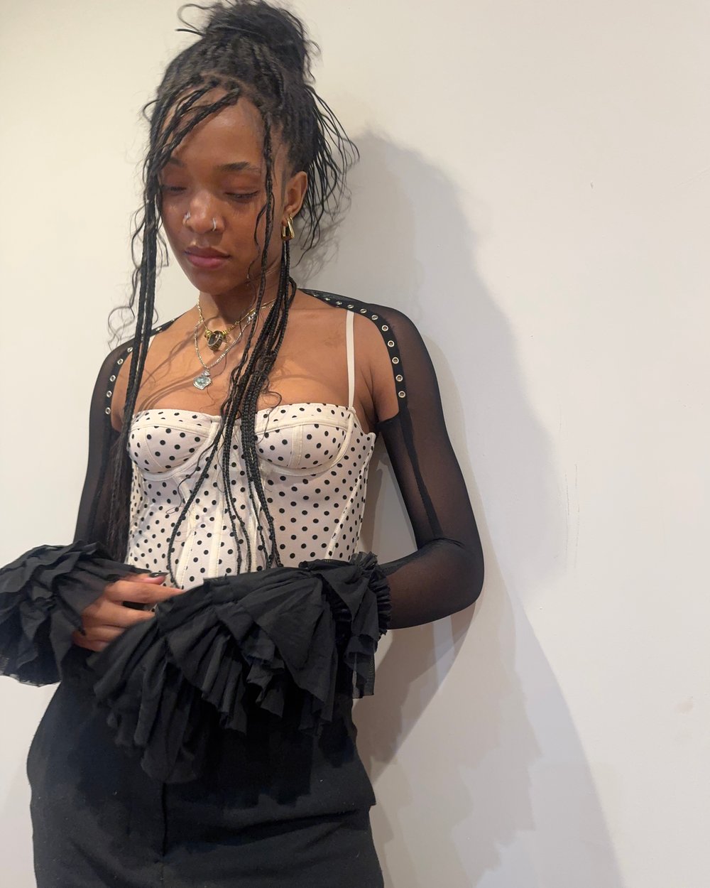 the SANTANA bolero, in black