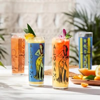 Image 1 of Vintage Style Tiki Glass Set 