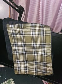 Image 5 of Long flannel scarf with pockets