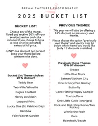 2025 Milestone Bucket List 