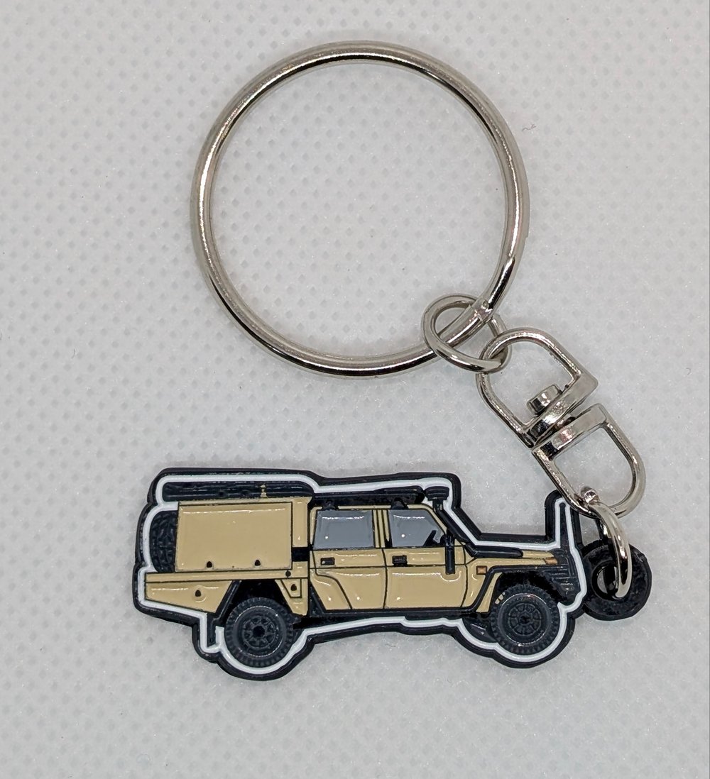 Image of AdventuRing Keychains 79 Series Landcruiser Dual Cab Keyring