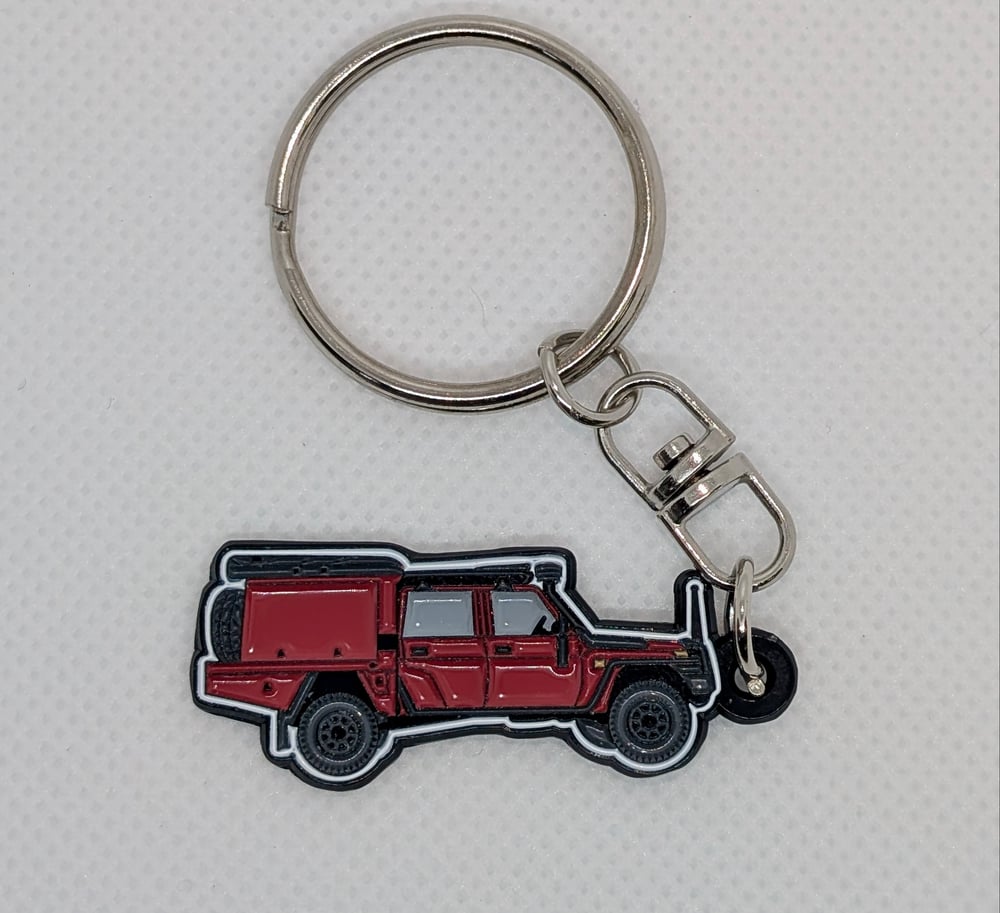 Image of AdventuRing Keychains 79 Series Landcruiser Dual Cab Keyring