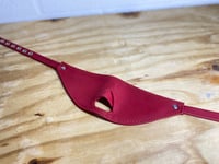 Image 3 of Bondage Leather blindfold - Red leather (prototype)