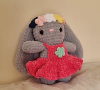 Image 3 of Handmade Crochet Flower Bunny