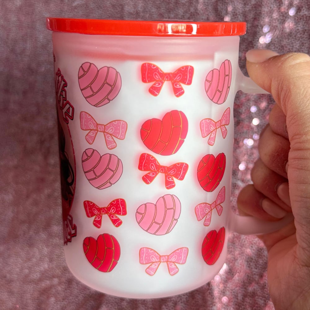 Image of Sweet Like Pan Dulce 17oz Glass Mug❤️💖