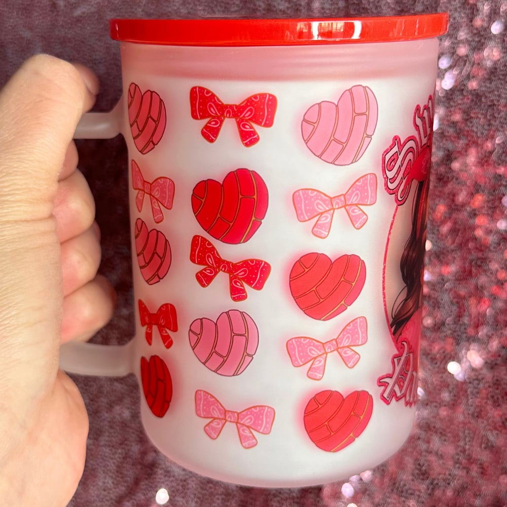 Image of Sweet Like Pan Dulce 17oz Glass Mug❤️💖