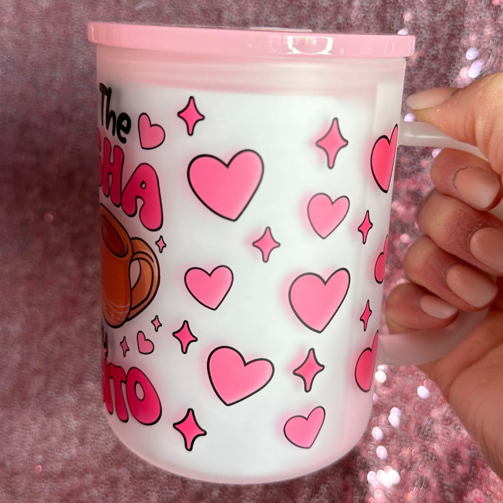 Image of You're The Concha To My Cafecito 17oz Glass Mug🥰☕️