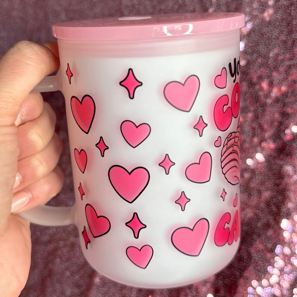 Image of You're The Concha To My Cafecito 17oz Glass Mug🥰☕️